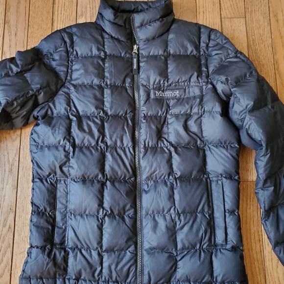 Marmot Other - Marmot youth kids puffy down winter black jacket L